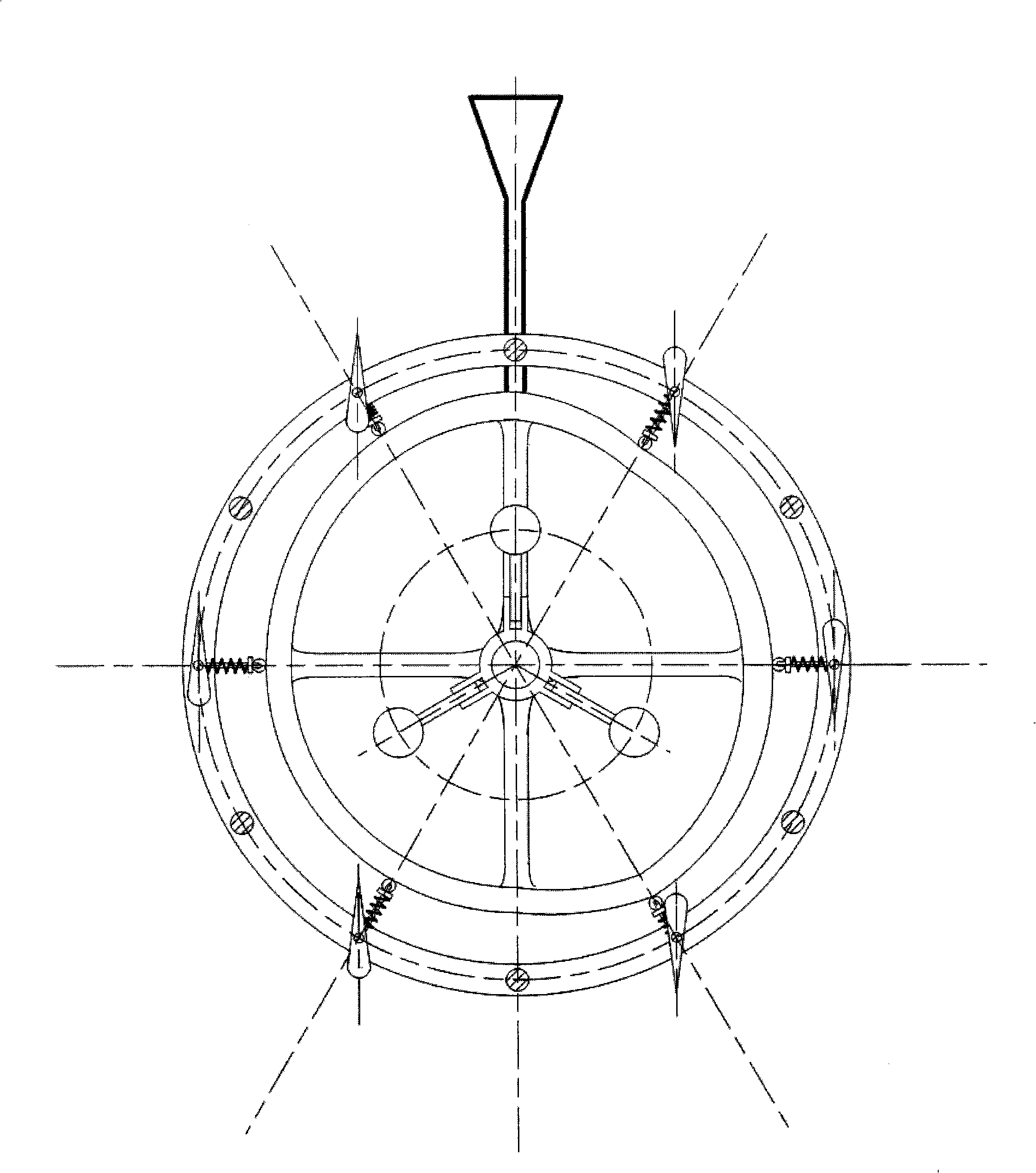 Cyclone resisting vertical shaft wind motor based on vane corner control