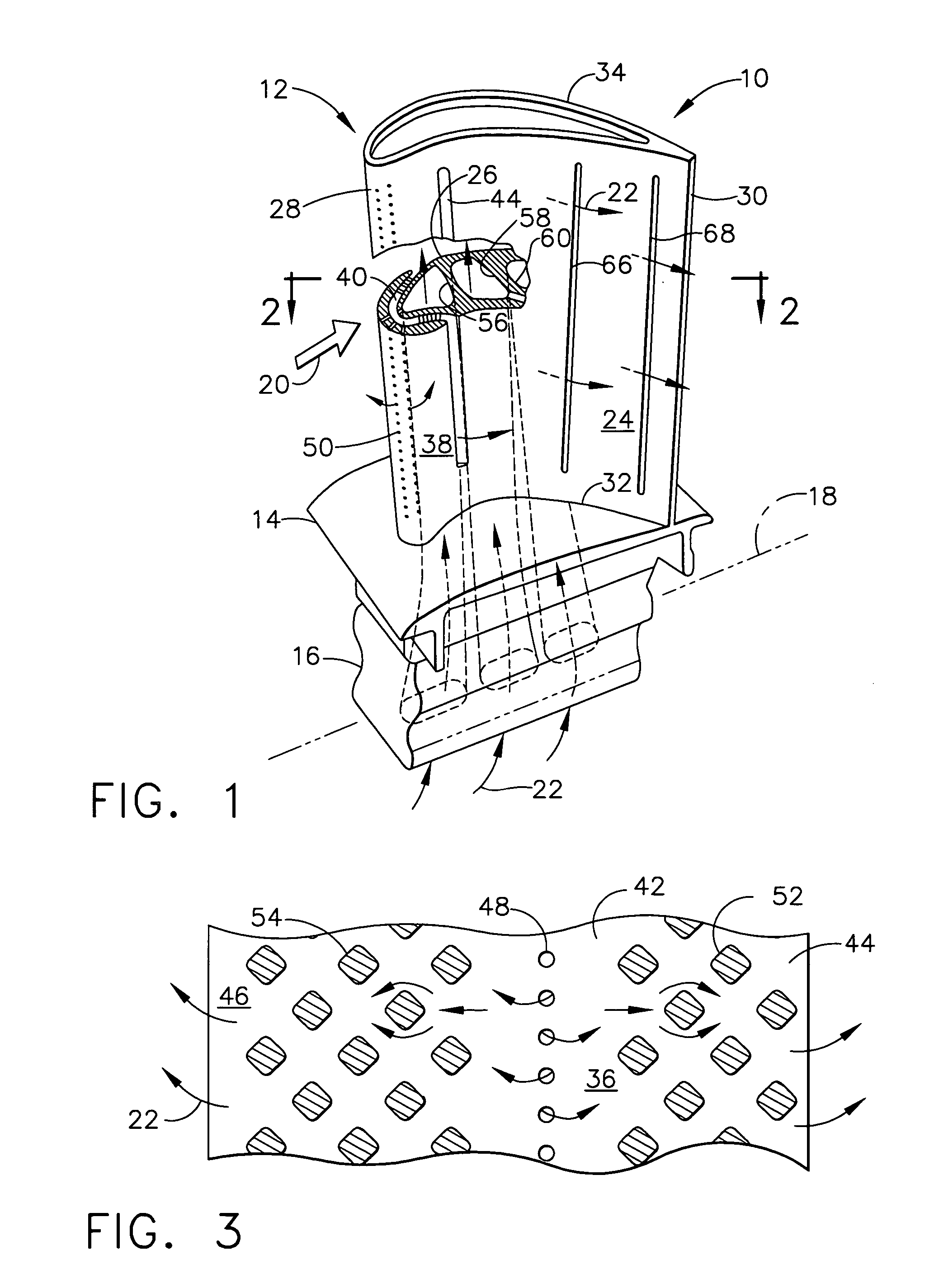 Thermal shield turbine airfoil