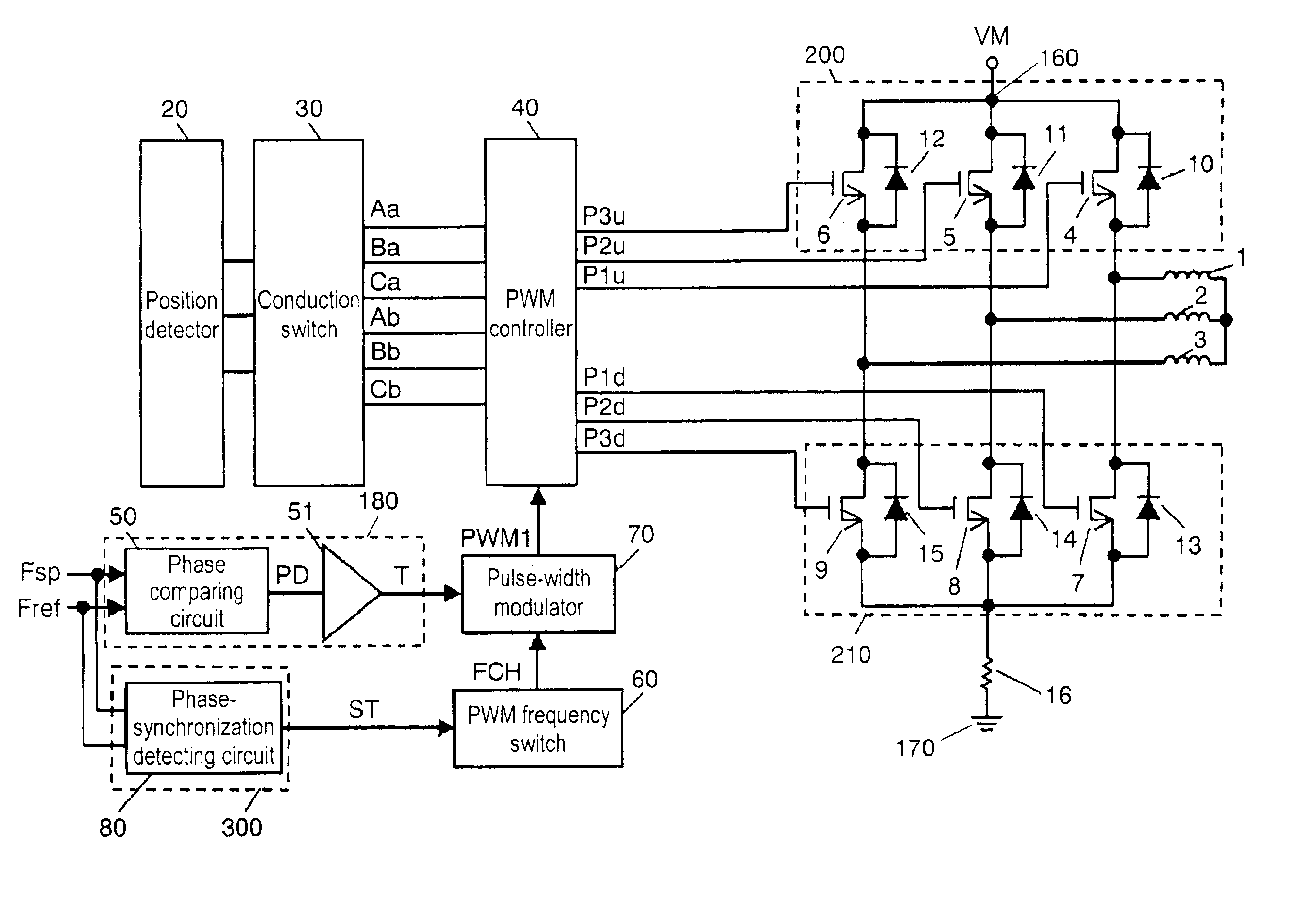 Motor driving apparatus and motor using the same