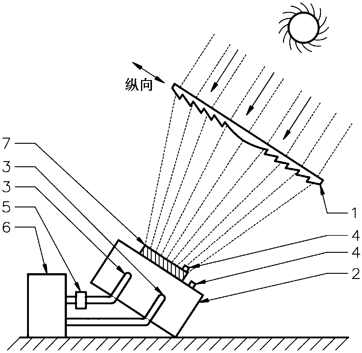 Light condensation device on basis of Fresnel lenses