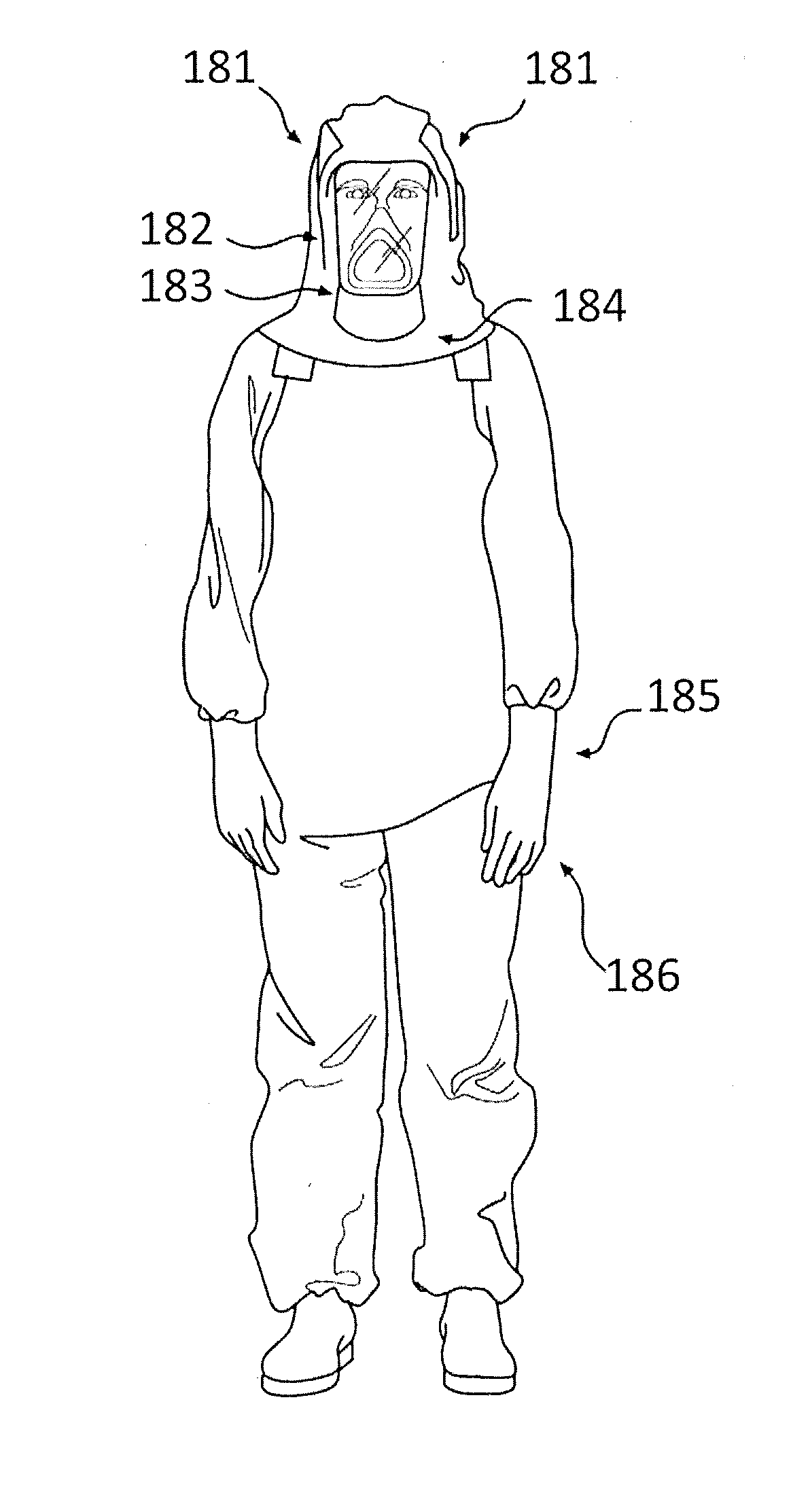 Suit designs and doffing methodologies for personal protective equipment to prevent the spread of infectious agents to healthcare workers