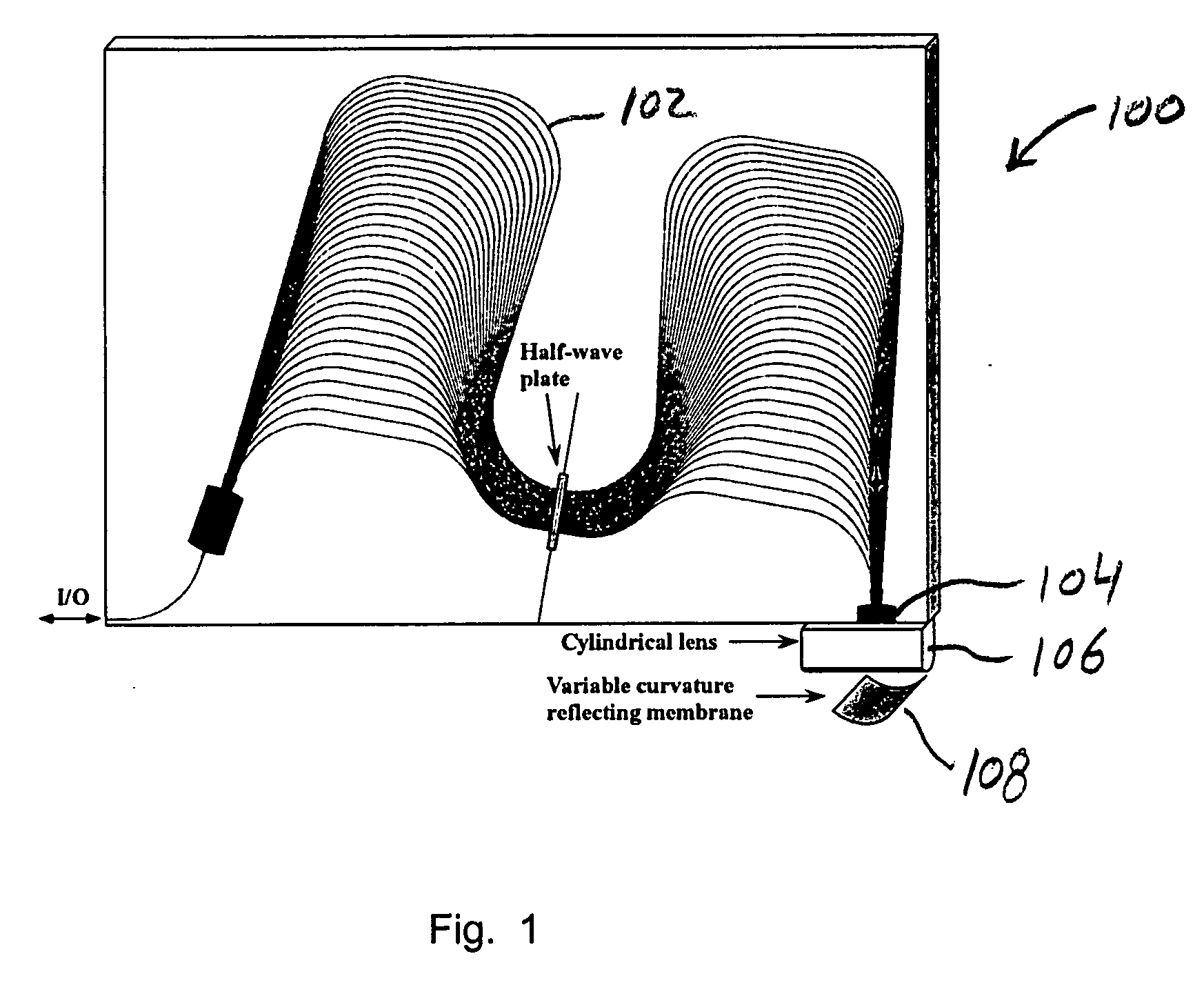 Colorless tunable dispersion compensator employing a planar lightwave circuit and a deformable mirror