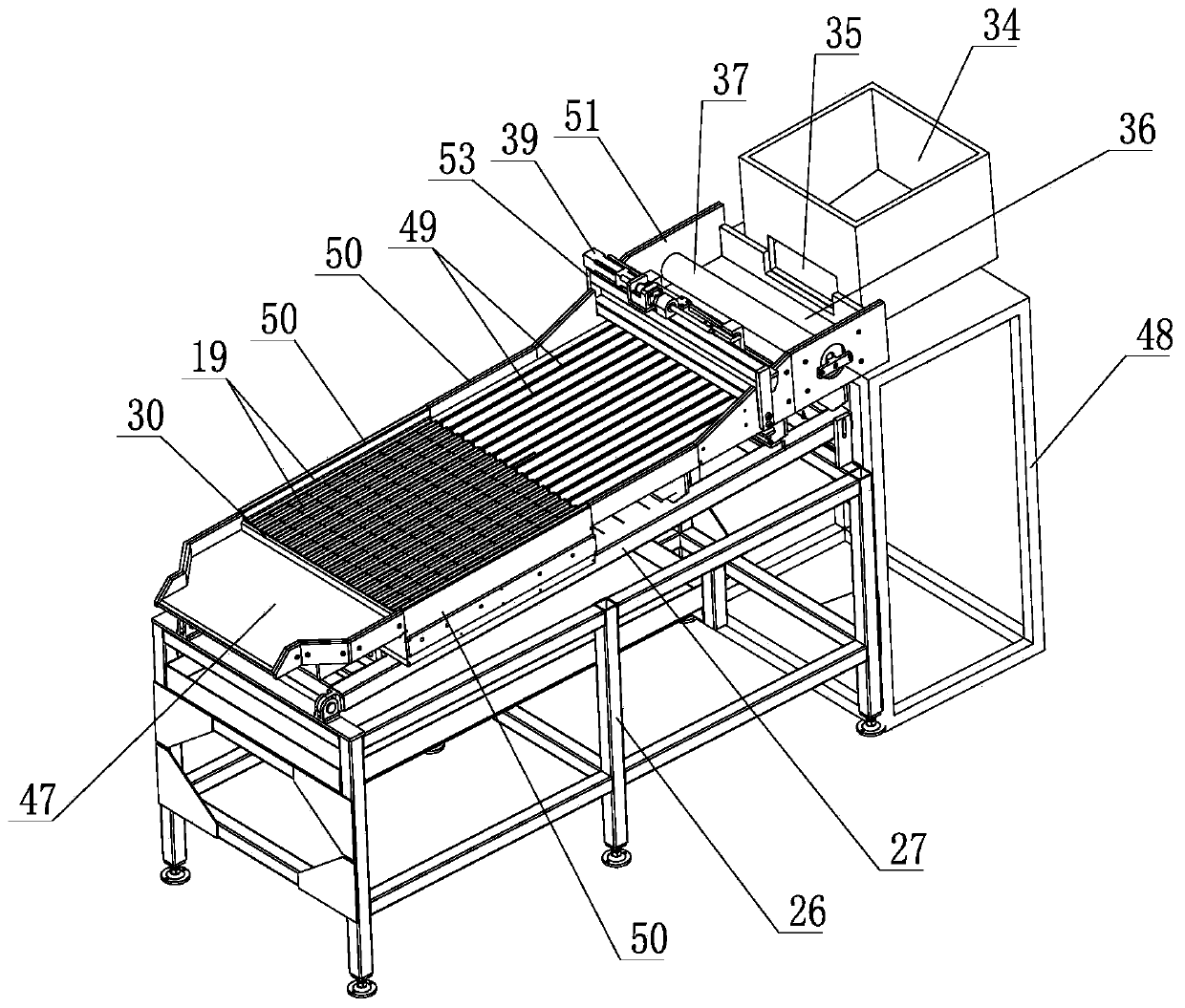 Steel ball size automatic sorting device