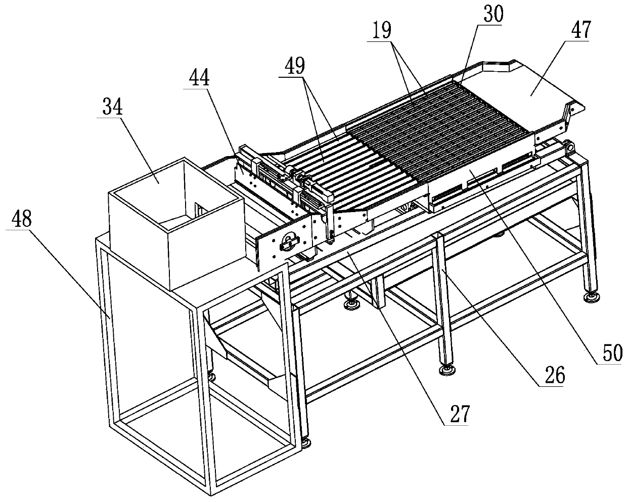 Steel ball size automatic sorting device