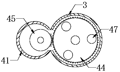 Powdery metallurgical abrasive powder feeding device