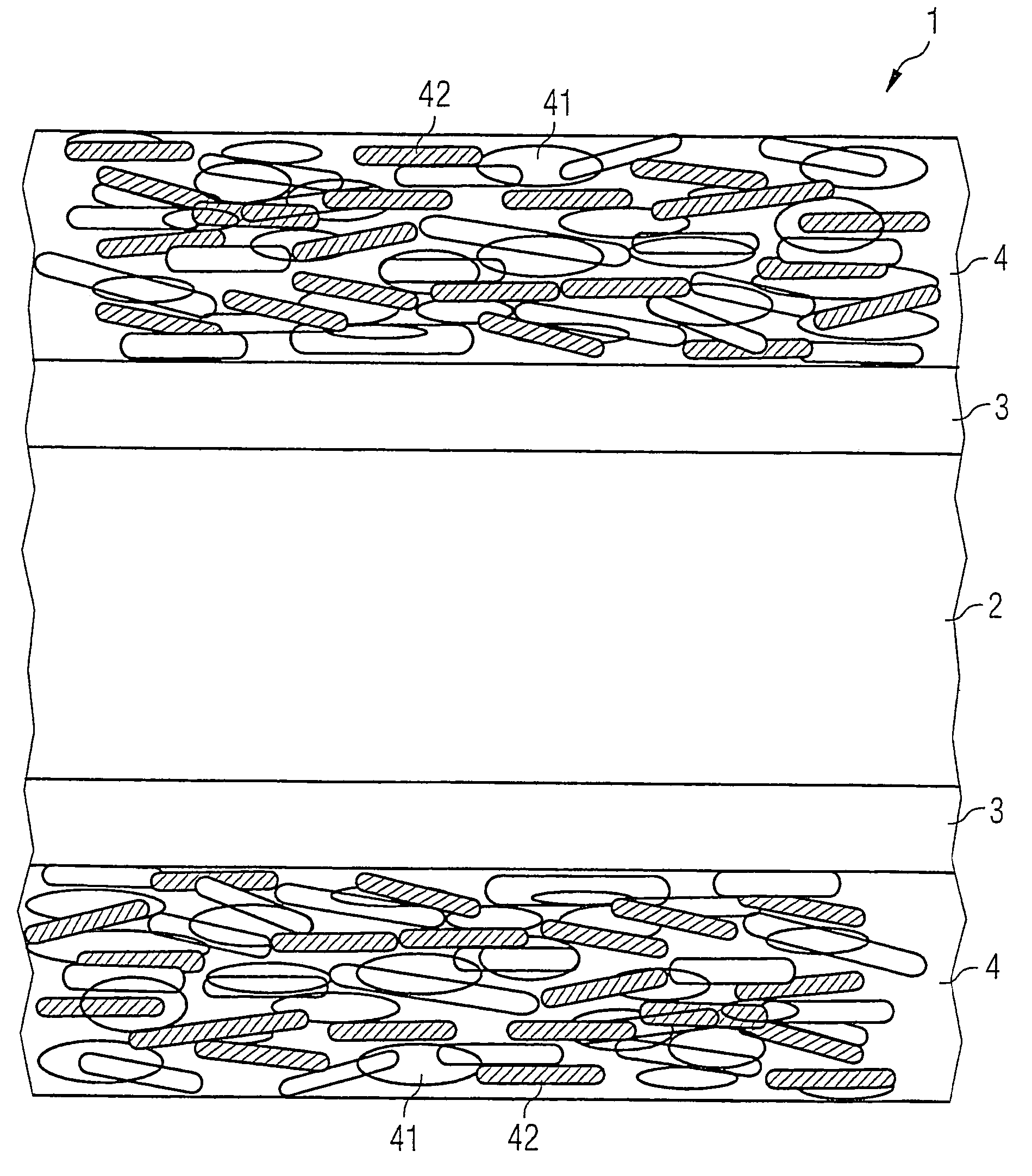 Solid core optic fiber and method for the production thereof