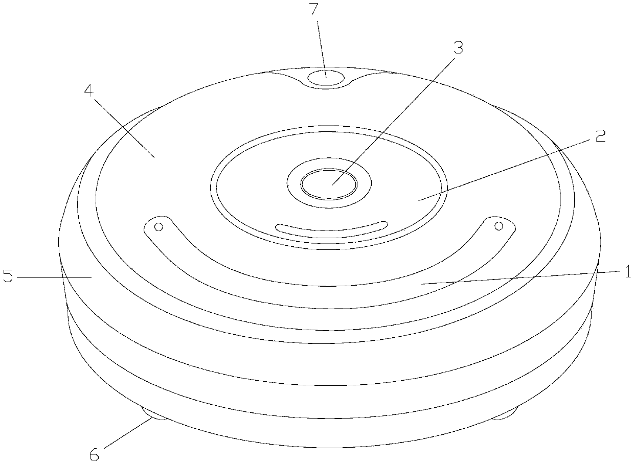 Dust-collecting robot structure