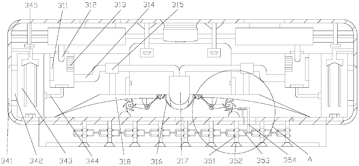 Dust-collecting robot structure