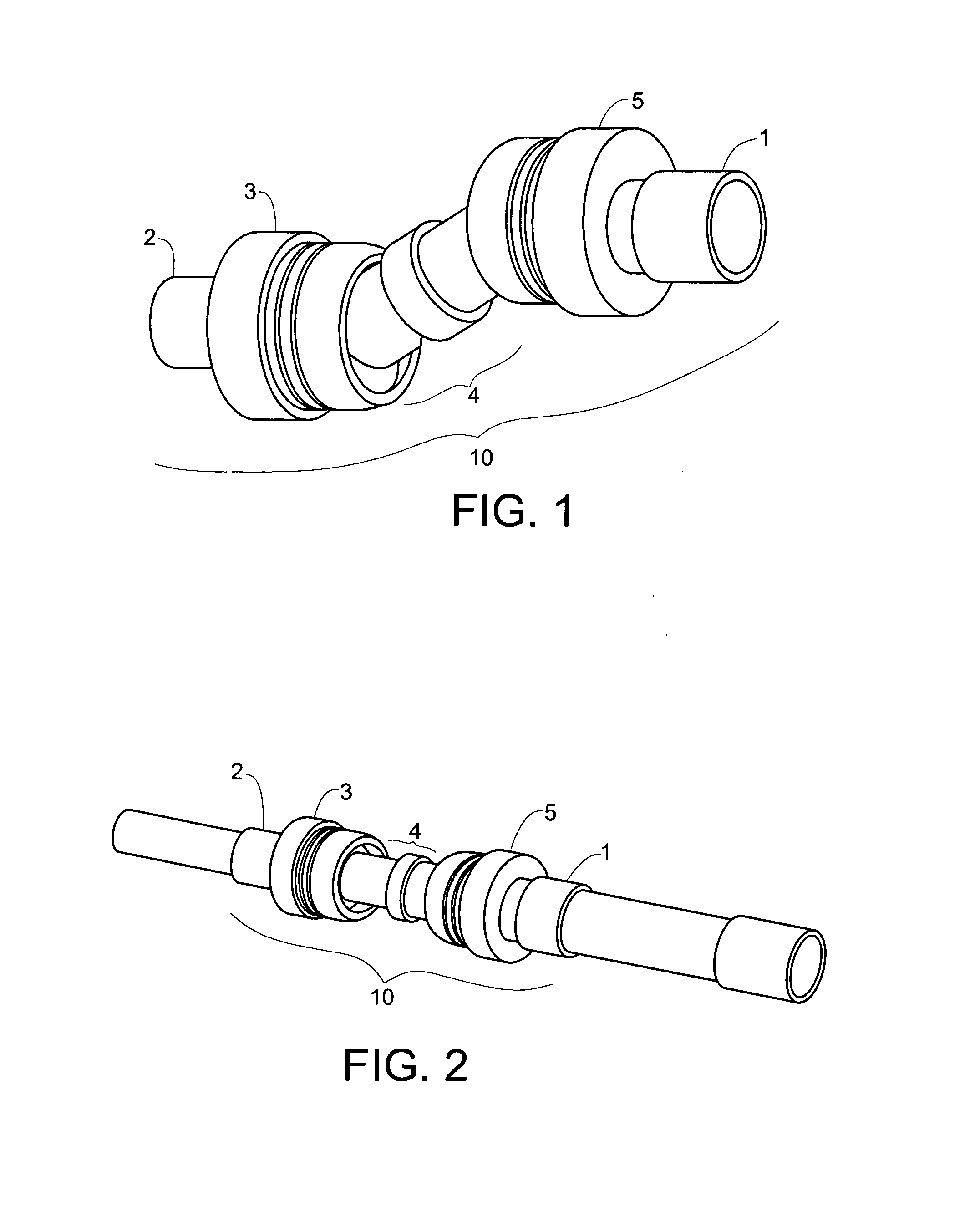 Non-metallic expansion/deflection coupling modules