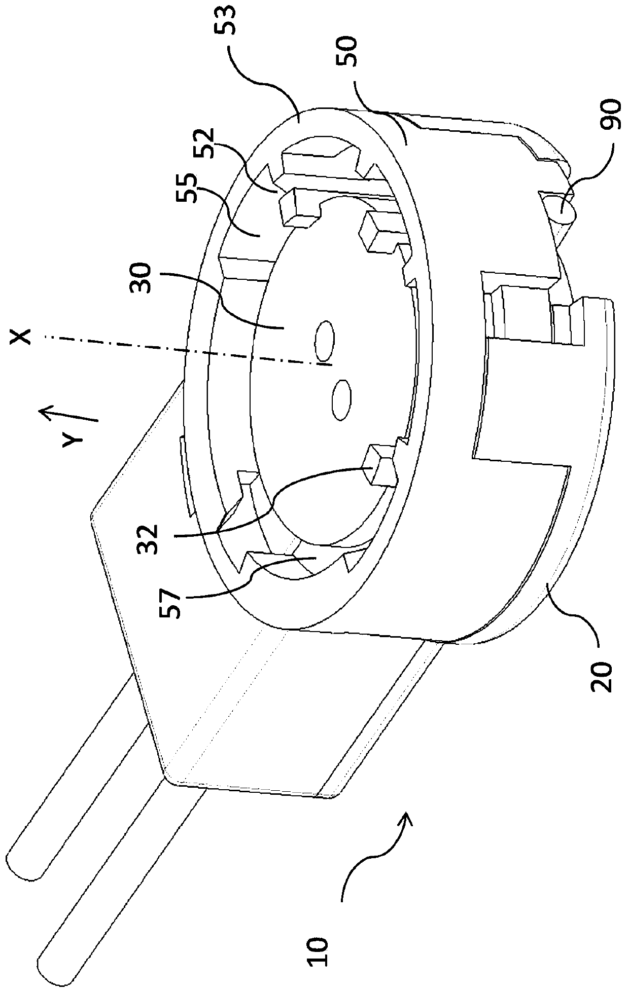 Electrical connector assembly for air bag ignition mechanism