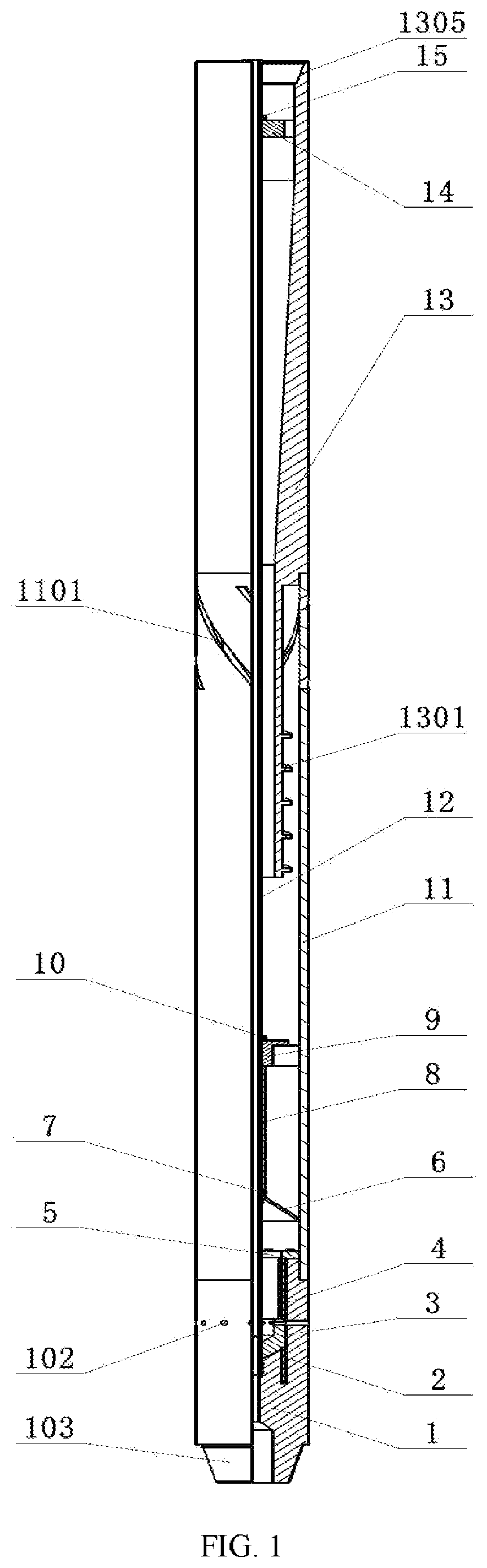 In situ exploitation-separation-backfilling integration apparatus used for natural gas hydrates