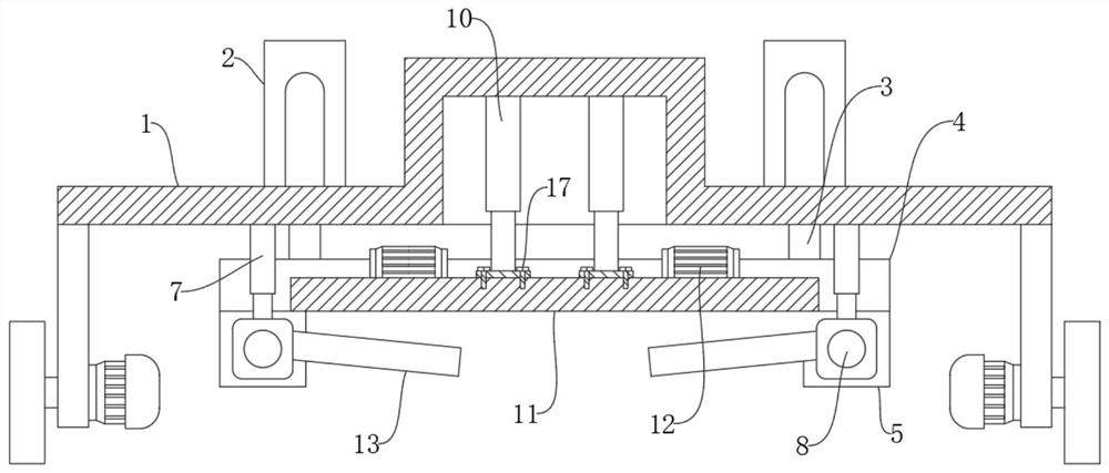 Device for municipal road structure layer construction