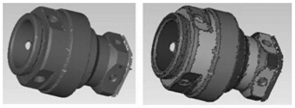 Gauss sphere cluster based machine part reverse engineering modeling method