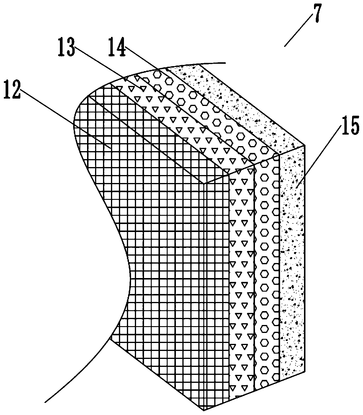 Ventilation and heat exchange device of control cabinet