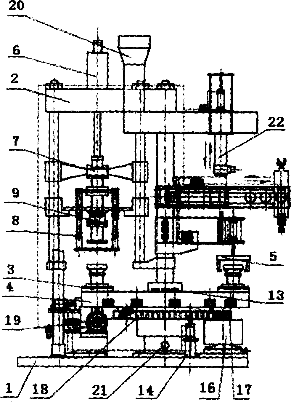 Multifunctional servo driven glass press with gears