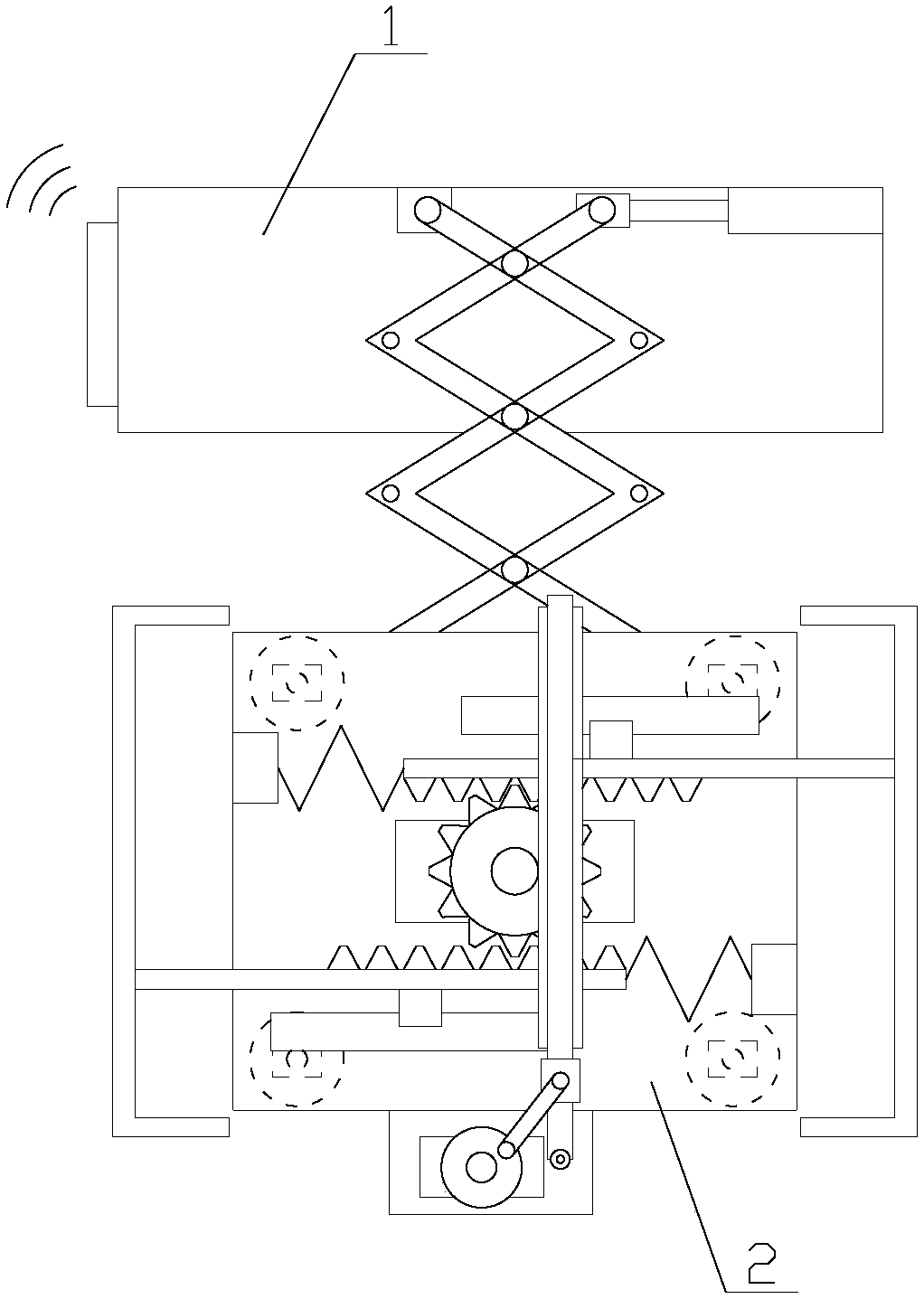 Safe and reliable optical fiber distribution box device having dedusting function