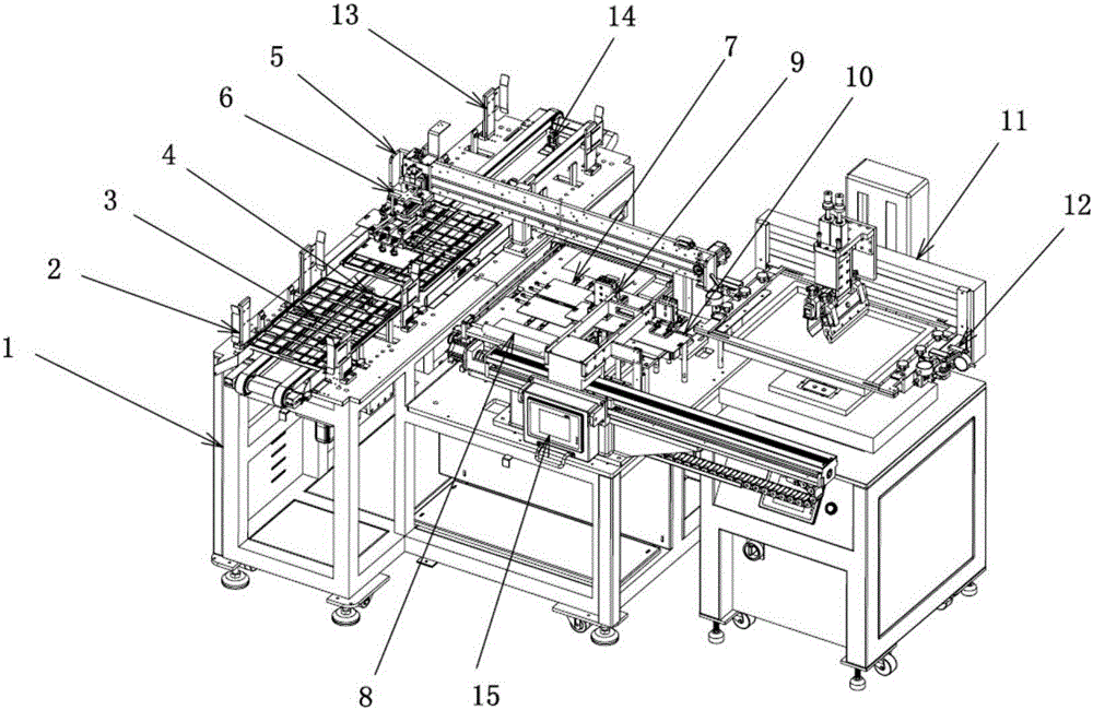 High-precision fully-automatic screen printing machine capable of printing double pieces in one process