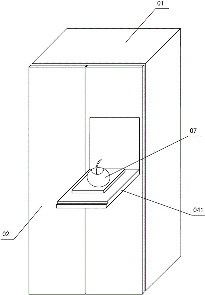 Refrigerator and food nutrient real-time detection method for refrigerator