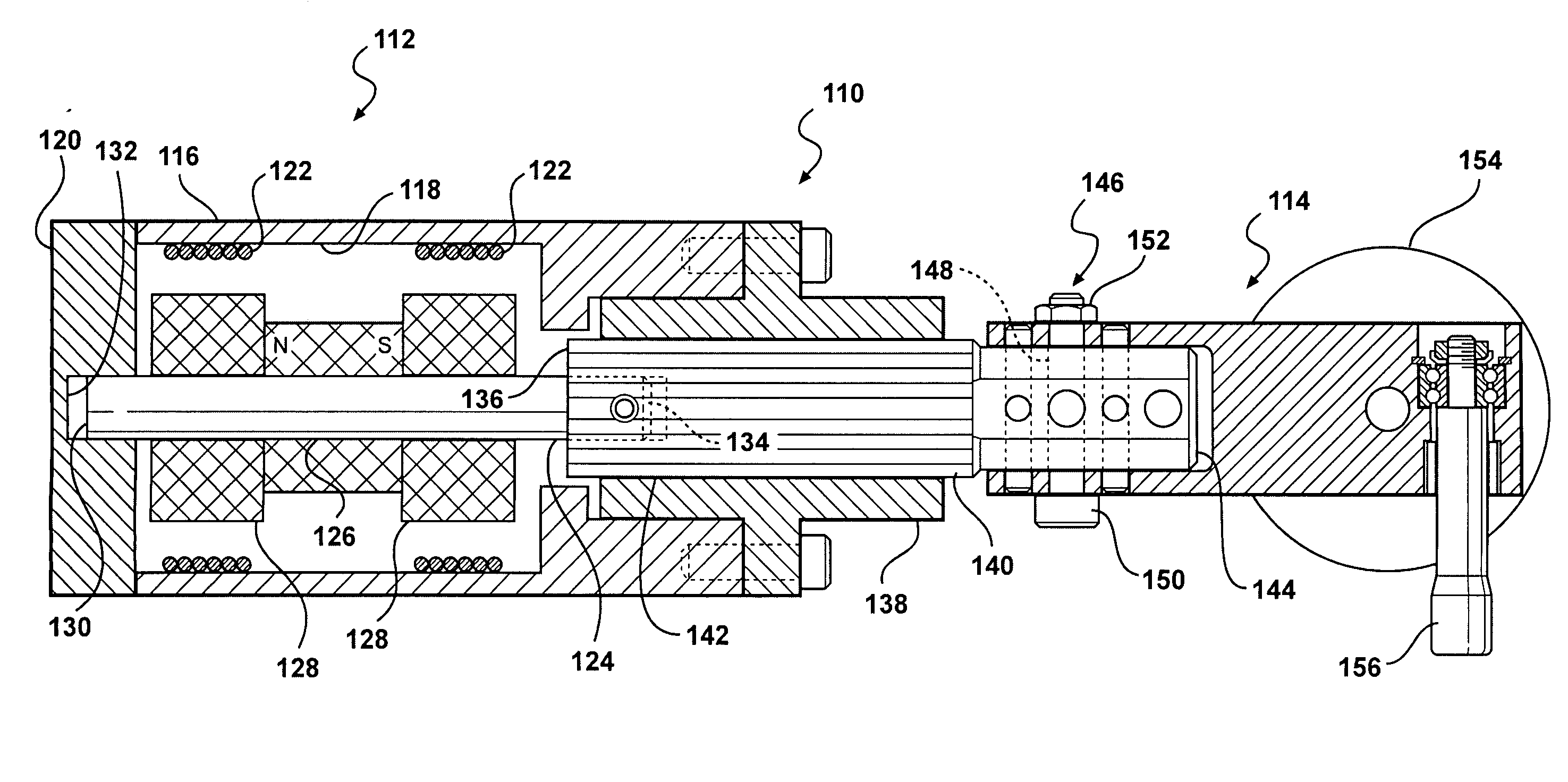 Magnetically actuated roller head