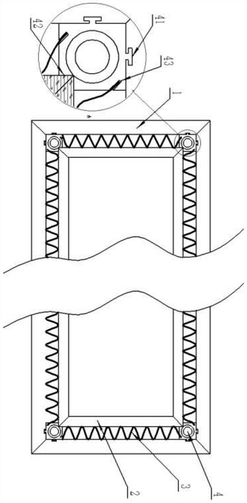 A prefabricated environment-friendly plastic-wood hollow-core composite floor