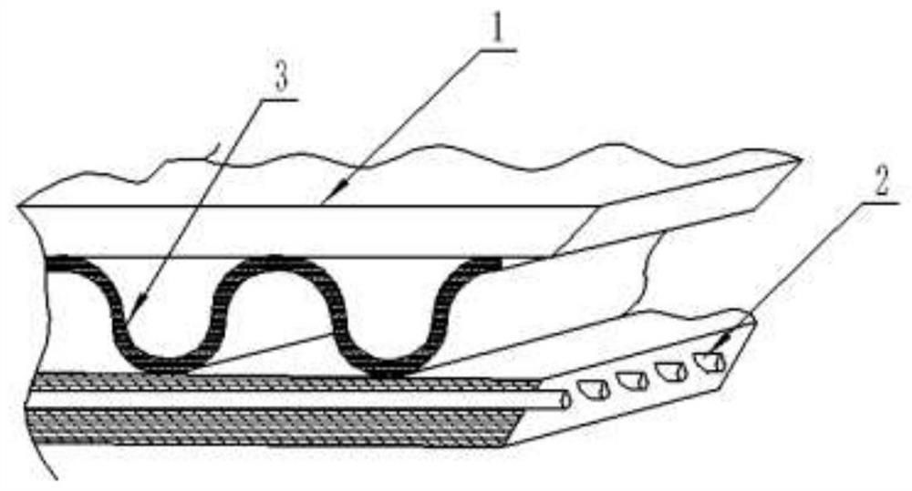 A prefabricated environment-friendly plastic-wood hollow-core composite floor