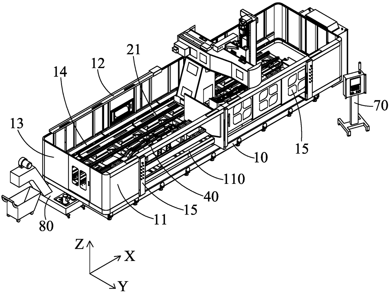 Automotive luggage rack bar processing center