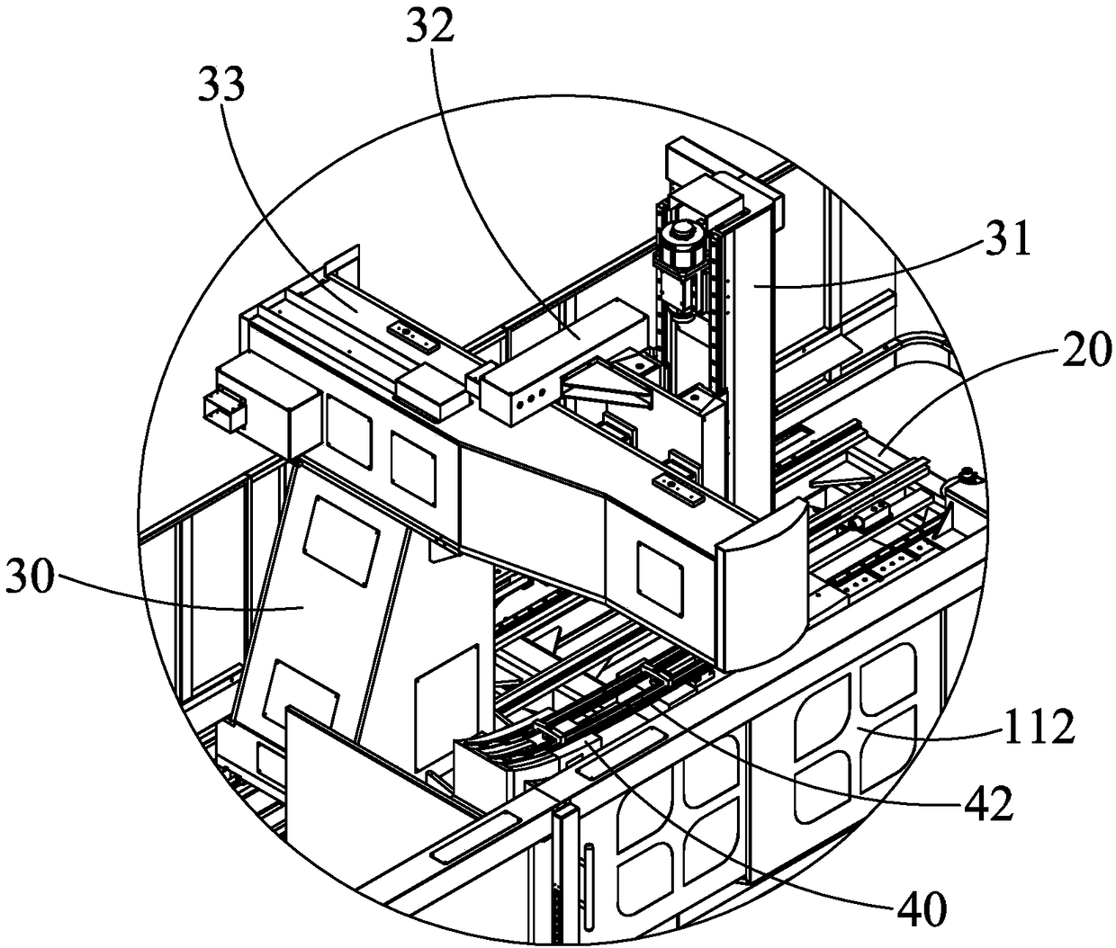 Automotive luggage rack bar processing center