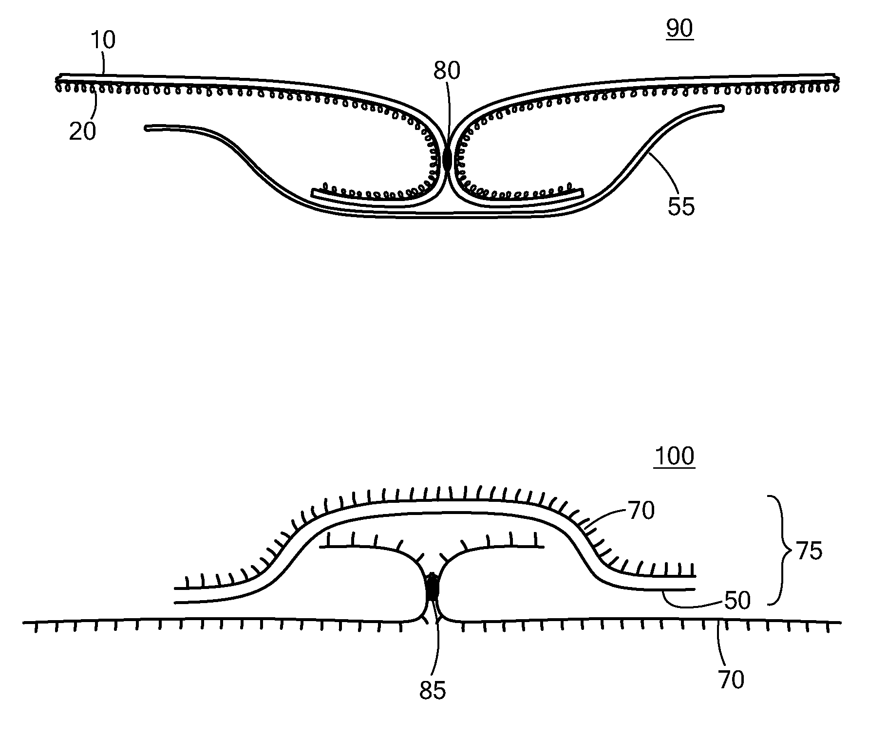 Waterproof garment with invisible barrier seam