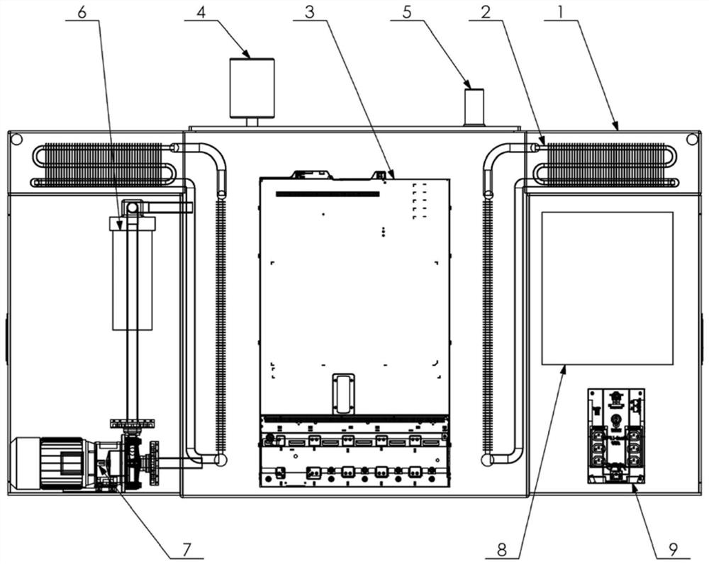 Liquid cooling server heat exchange equipment based on separated heat pipe heat exchanger