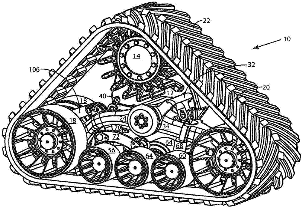 Track-module bogie-suspension system