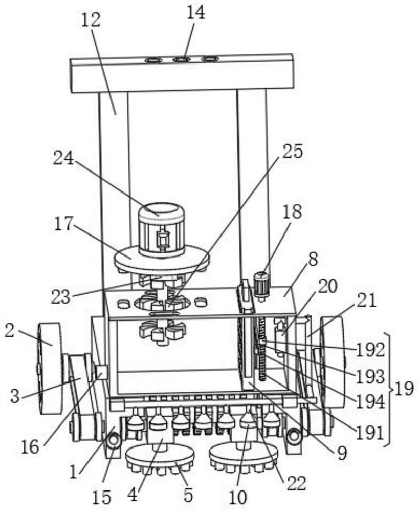 Hand-push type sweeper for station