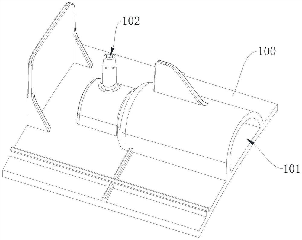 Flash-free slender hole forming mechanism of injection mold