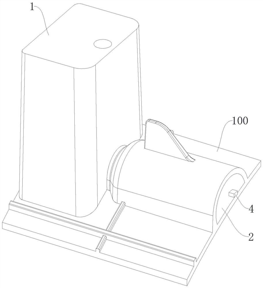 Flash-free slender hole forming mechanism of injection mold