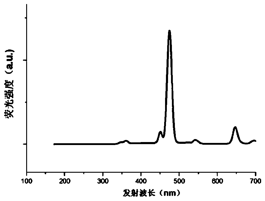 Flexible up-conversion blue light sensor capable of regulating cryptochrome CRY2 protein allosterism in vivo and preparation method thereof