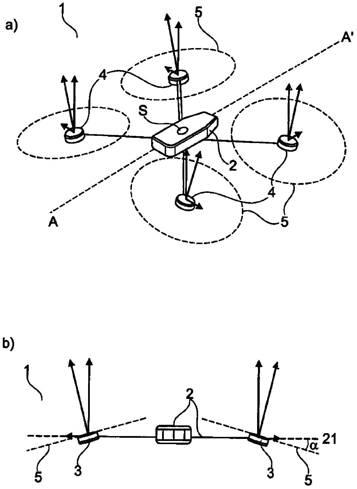 Flying equipment capable of vertical take-off