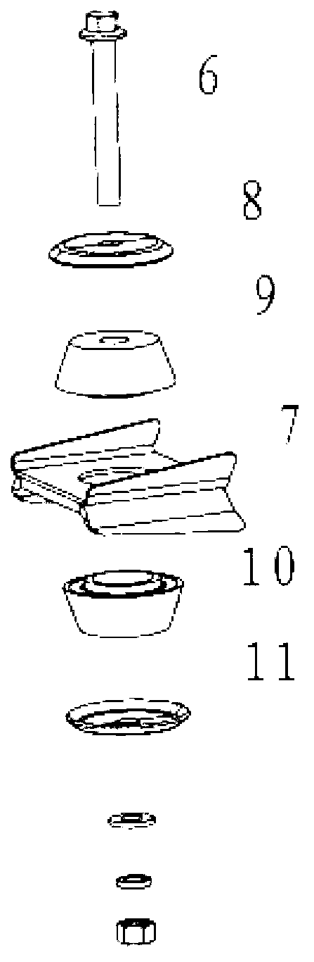 On-vehicle weapon turntable fixing structure