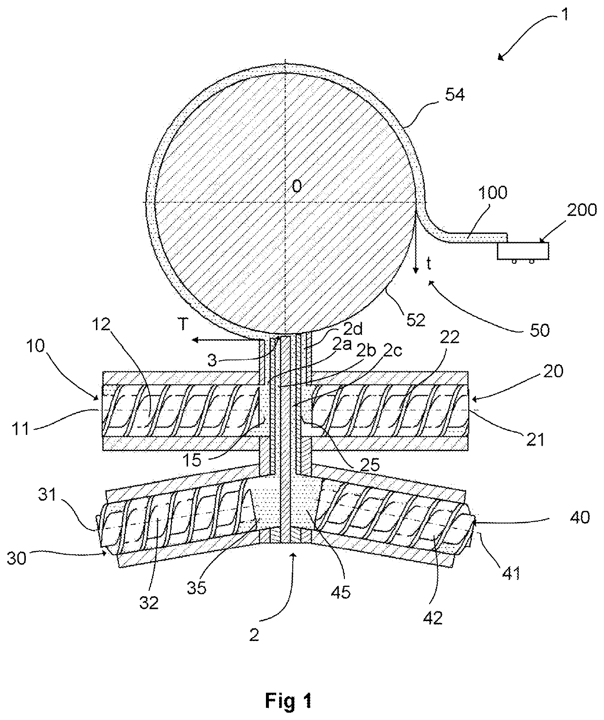 Coextrusion machine for elastomeric compounds, and method for manufacturing a profiled element strip