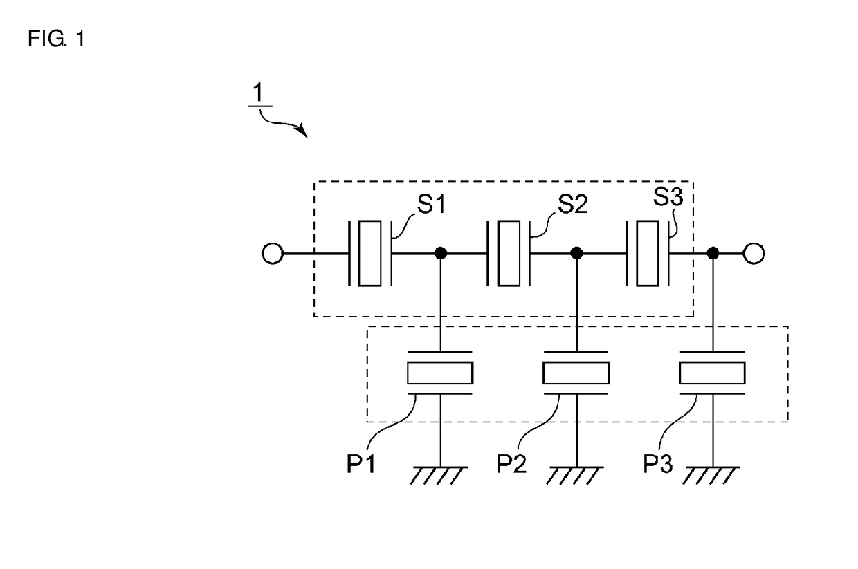 Acoustic wave filter device