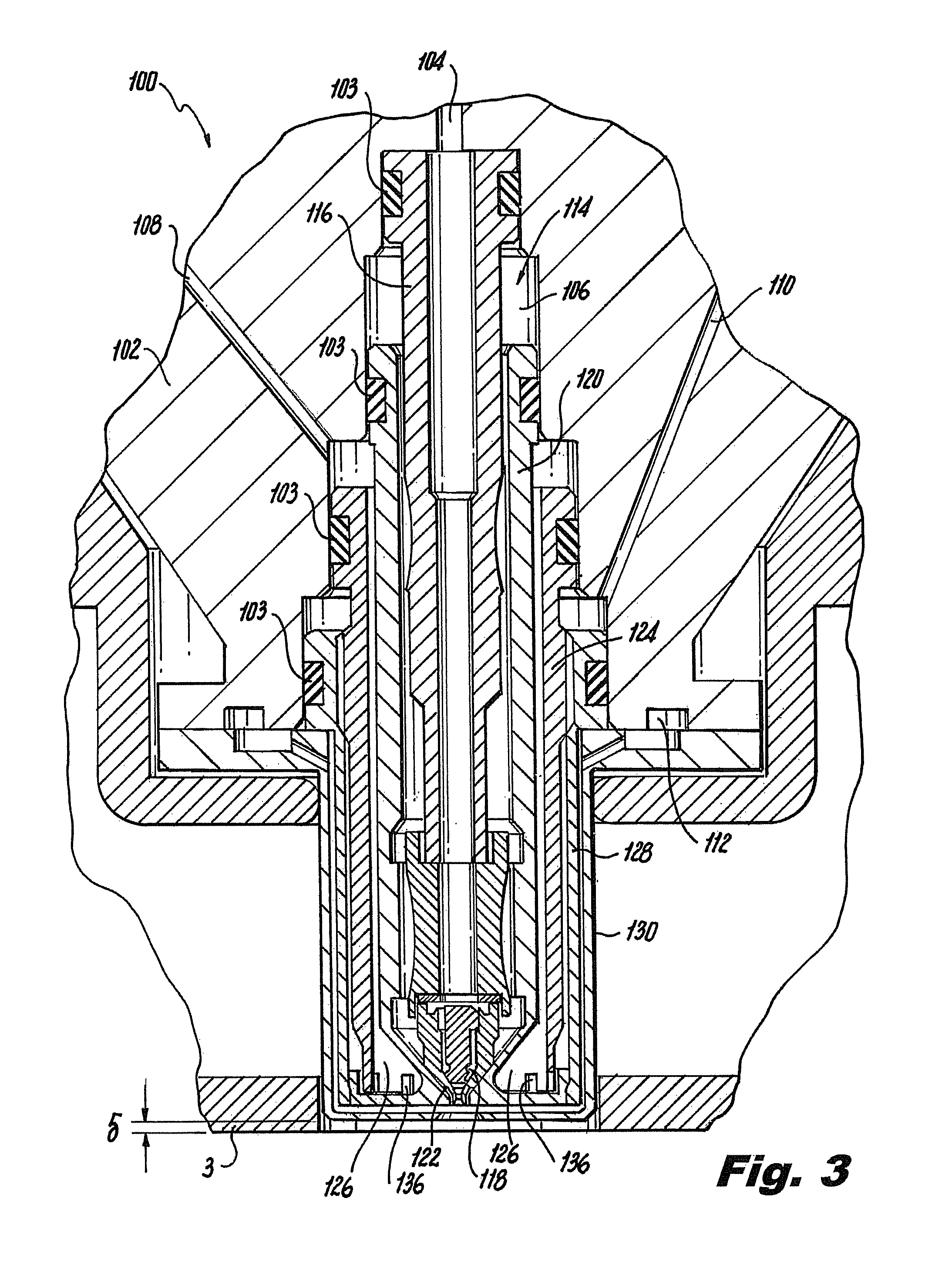 Carbon contamination resistant pressure atomizing nozzles