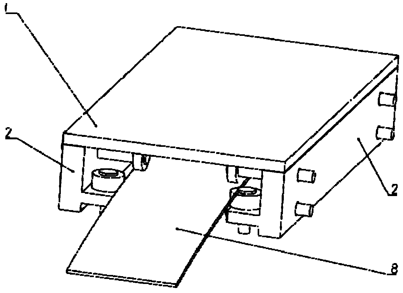 Guide wheel device for flexible guide rail