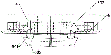 A kind of movable V-shaped thrust rod sealing cover crimping machine and its processing method