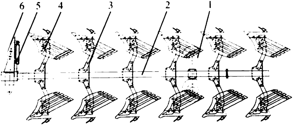 Plough capable of achieving surface ploughing and deep digging