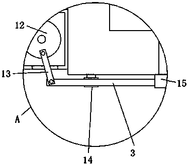 Automatic material putting device for chicken and duck breeding