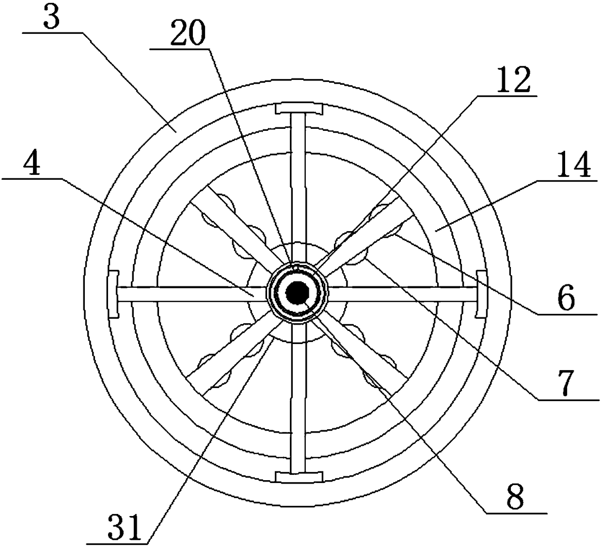 Addition type raw material rapid preparation device for photodegradable plastic production