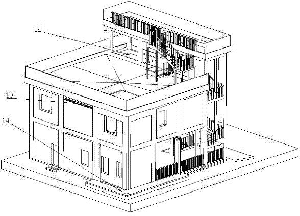 Full-ecological internal-circulation folk house