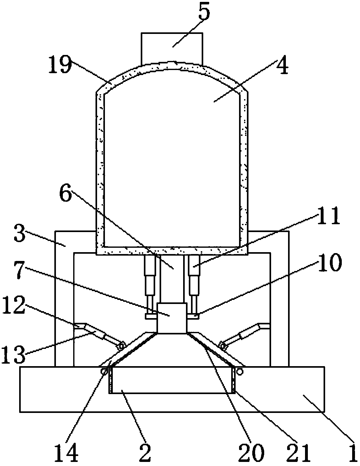 New energy automobile hub casting device