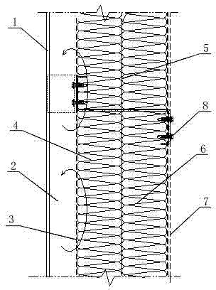 Damp-proof sound-absorbing building envelope with air layer