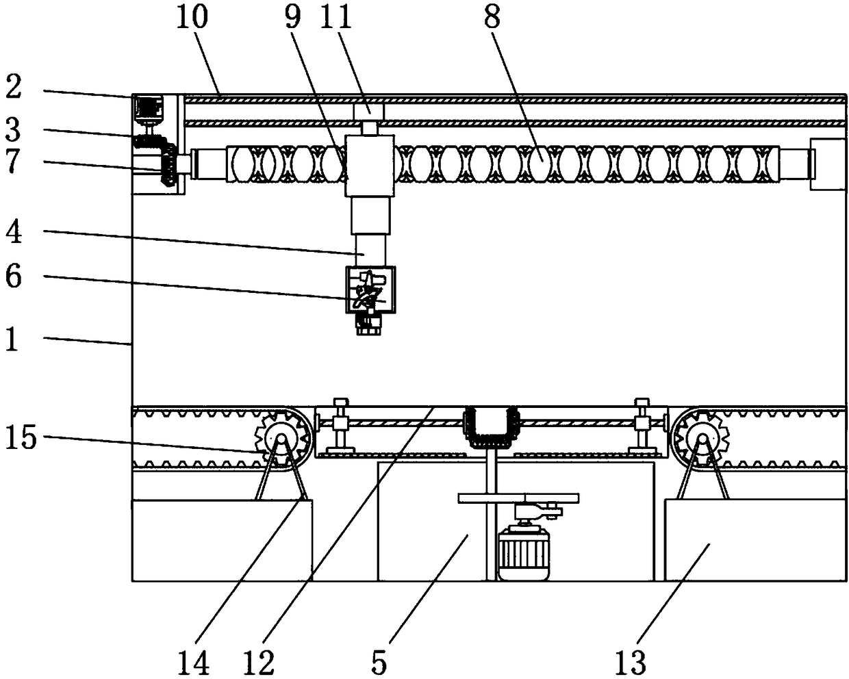 Grinding equipment of metal machining machine