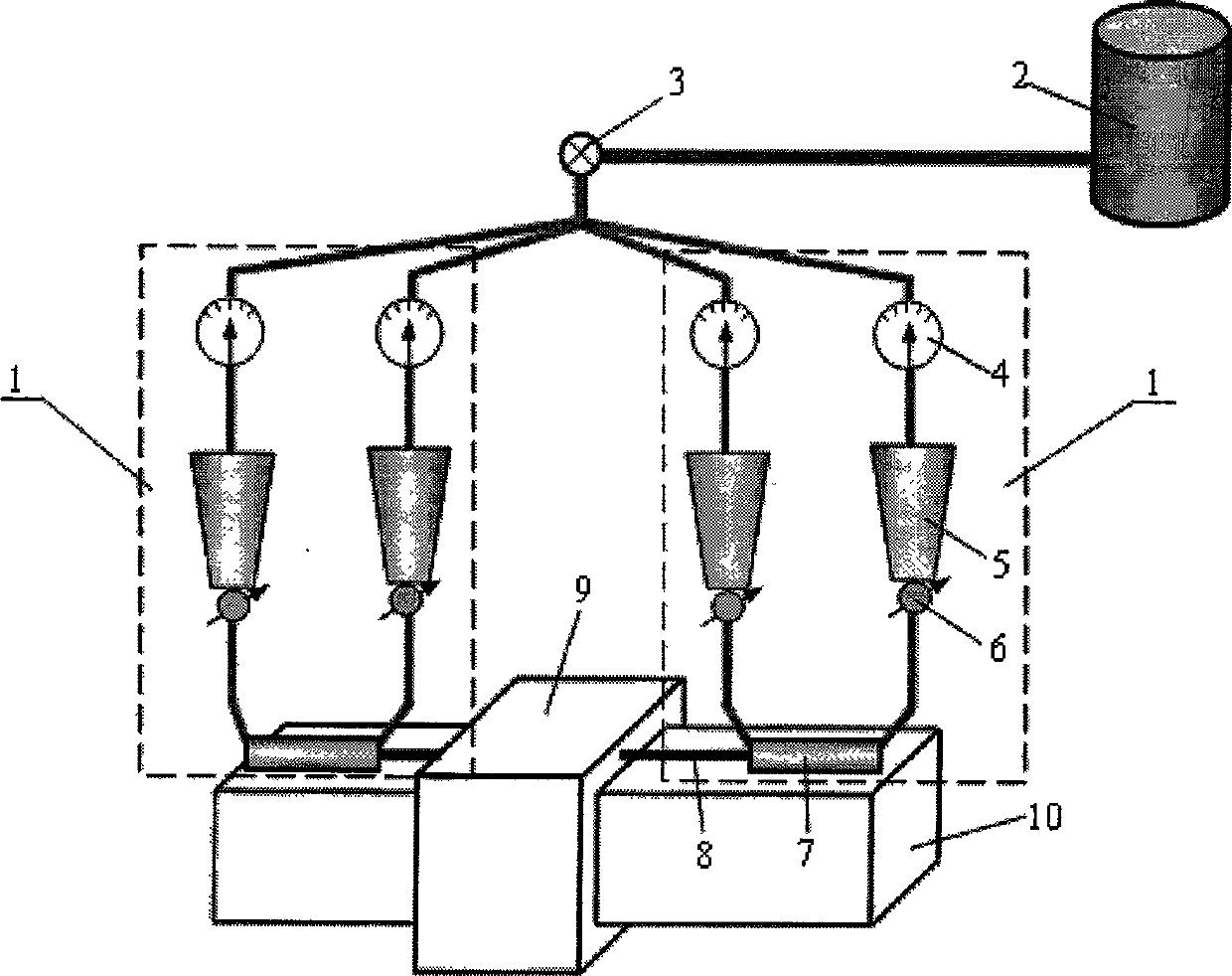 Static pressure air-float guide rail based on double-side symmetrical damp