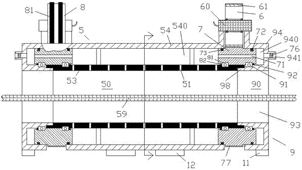 A shock-absorbing tea drying device with an airflow filter